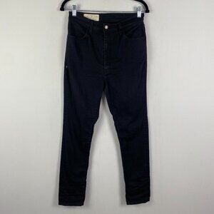 Imogene + Willie Elizabeth Slim Fit Stretch High Rise Denim Jeans Size 30 Black